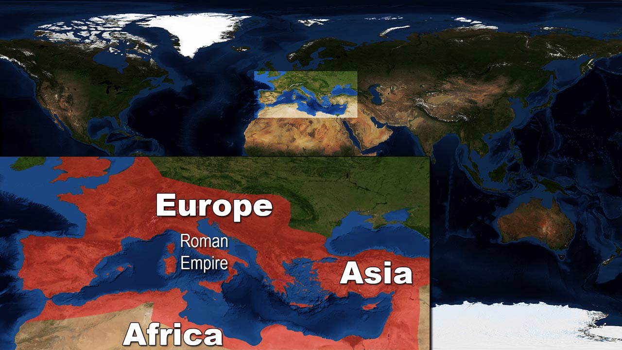 naming of Europe Asia Africa